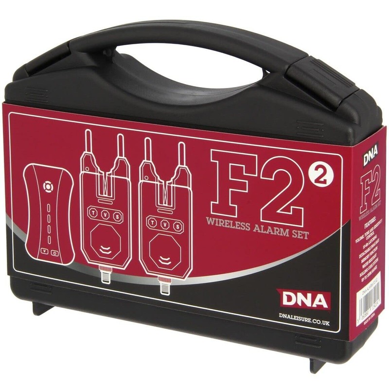 DNA Leisure Carp Bite Alarm Set 2pc Wireless Receiver With