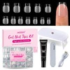 Misssix Kit de puntas de uñas de gel cuadradas extra