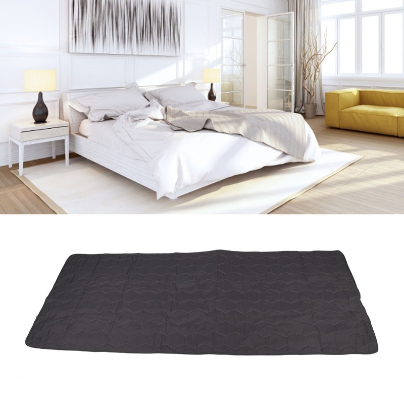 Waterproof Mattress Protector Dark Grey Anti Slip Honeycomb Large Size
