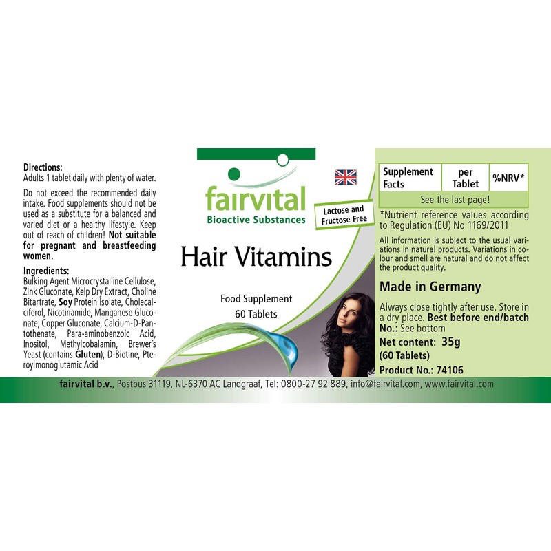 Fairvital Hair Vitamins Tablets - Hair Vital - High Dose