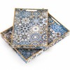 Hiceeden Set of 2 Decorative Serving Trays with Handles, Boho