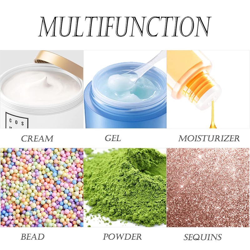 ZEJIA 10 Gram Cosmetic Containers 10pcs Sample Jars with Lids