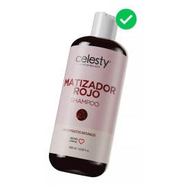 Celesty Shampoo Matizador Rojo Red Cabello Cobrizo Cobrizos 500ml