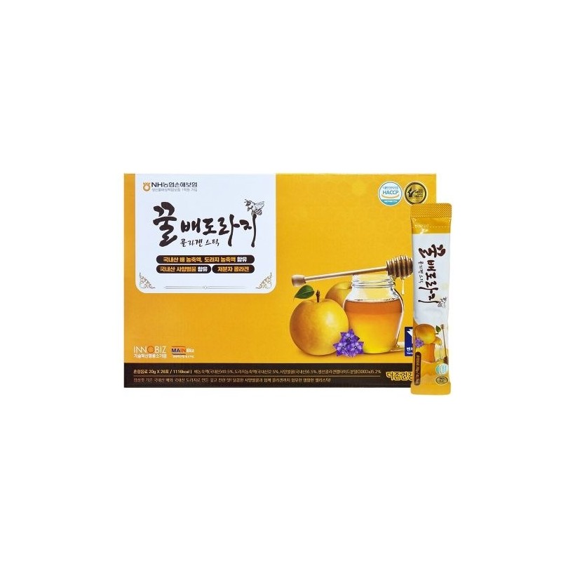 더존건강 Honey Pear Bellflower Collagen Stick 26 Pack Duzone Health