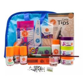 Mc Nails Kit Para Uñas Acrilicas Mc Nails 18 Pzs, Maletin + Regalo