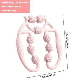 Cellulite Massagegerät, 9 Räder Cellulite Roller, Massageroller Beine Arm, Manuelles Anti-Cellulite Massagegerät, Massage Roller für Dünnes Abnehmen, Fördert die Durchblutung (Rosa)