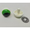 Pair of Zim's 24mm Green Painted Plastic Frog Safety Eyes