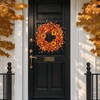 WSTPUPU Fall Wreath 22 Inch Fall Wreaths for Front Door