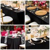 Zdada Black Table Cloth 300x150cm(118x59Inch) Rectangular Polyester Tableclothes Washable Table