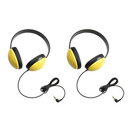 Califone 2800-YL Listening First Headphones in Yellow (Set of 2)