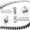 Xxzhiho 44Pcs Nut and Bolt Thread Checker,27 Standard & 23