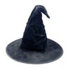 Halloween Pleated Witch Hat - Black Women's Costume Accessory - One Size Hat 10ea