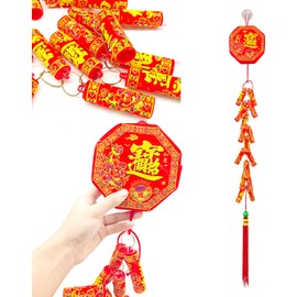 2024 Chinese New Year Hanging Decorations,1M Year Of The Dragon Large Firecracker Decor Lunar Spring Festival Ornament Asian Traditional Knot Firecracker Party Supply For Home Door Wall Window Porch