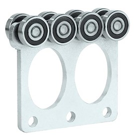 Fuperoo Electric Hoist Roller Trolley. Wheel Trolley Assembly Rollers.The top of The Trolley has Room for Set Screws, Allowing The use of a 1-5/8" high Strut Channel