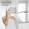 Fancii 10x Flexible Magnifying Mirror with 3 LED Light Settings,