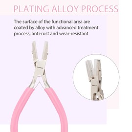 SUNNYCLUE Nylon Jaw Pliers Flat Nose Pliers Flat Nose Pliers Tools Wire Jewelry Tools Mini Precision Pin Bending Marukan Beads Jump Ring Wire Craft Supplies Nipper Pliers Pliers Craft Tools Pliers Pliers Pliers Set Accessories For Making Jewelry Carbon S