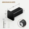 SAYAYO Modern Black Coat Hooks for Wall, Robe Hooks Towel