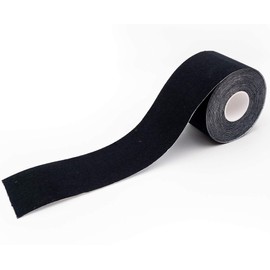 Kinesiology Tapes 2 Uncut Rolls Black | Waterproof • Skin-Friendly • Elastic • Self-Adhesive Fitness Bandage | Physio Tape Ideal for Sports & Everyday Use - axion
