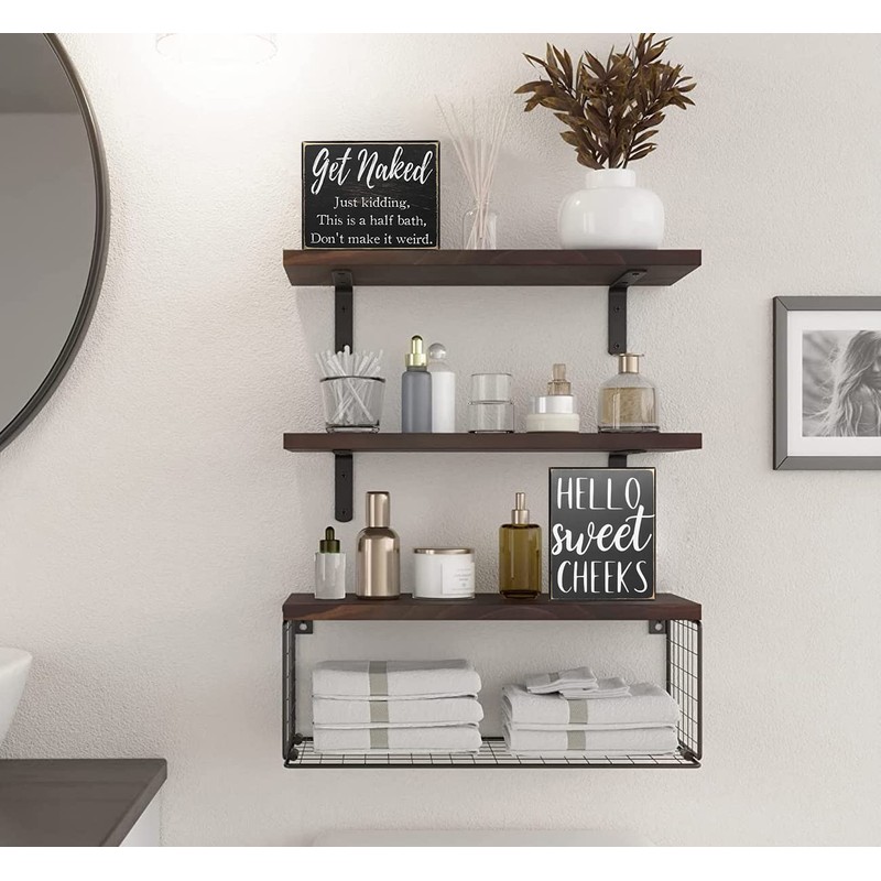 Pigort Pigort Hello Sweet Cheeks Sign - Bathroom Decor Modern