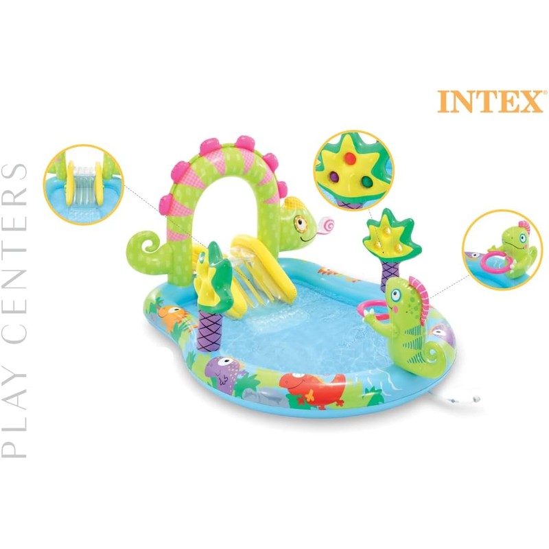 Intex - Piscina Grande y amigable Centro de Juegos Iguana