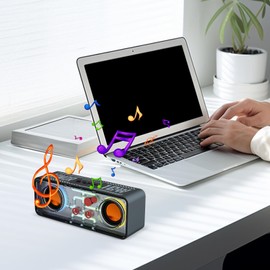 Portable Speakers | RGB Audio for Home | Bass Transparent Wireless Speaker with RGB Lighting for Beach, Camping, Backyard, Home, Patio, Pool