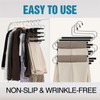 ICOFUPO Multiple Space Saving Non Slip Foam Padded Pants Hangers