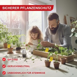 Yellow Stickers Fighting Fungus Gnats 60x - Yellow Plates Fungus Gnats Against Small Flies in Potting Soil, Fungus Gnats Free Agents Against Fungus Gnats, Alternative to Nematodes Against Fungus Gnats