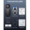 Onvian Upgraded Rechargeable Bike Alarm, Wireless Vibration Motion Sensor Antitheft