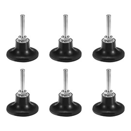 sourcing map 6Pcs 2" Disc Pad Holder Quick Change Discs 1/4" Shank Holder Mandrel for Die Grinder Sanding and Conditioning Discs, Black