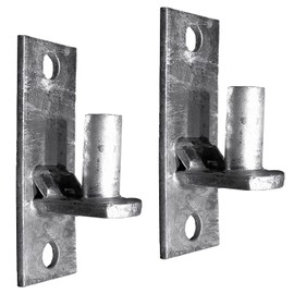 Jake Sales Wall Mount Flat Back Chain Link Fence Gate Hinge - 5/8 Hinge Pin 2 Pack