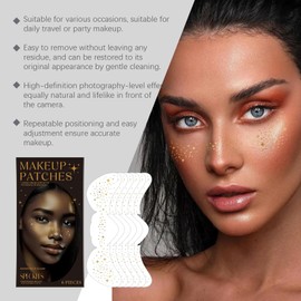 12 Stück Sommersprossen Tattoo Aufkleber, Temporärer Wasserfester Sommersprossen-Aufkleber Fake Freckles Patch Sommersprossen Tattoo Freckles Makeup Aufkleber, Perfekt Für Make-Up-Partys Im Urlaub (B)