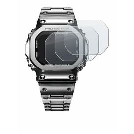 BROTECT 3 x Anti-Glare Tempered Glass Film for Casio G-Shock GMW-B5000D-1ER Protective Glass Protective Film Matt [Extremely Scratch-Resistant 9H, Anti-Reflex