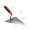 KOTARBAU® Maurer Stainless Steel Triangular Trowel Welded 200 mm Polished