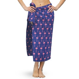 Stivali - Flamingo Matching Sarong Bathing Suit Wrap Skirt Sheer Bikini Swimsuit Cover Ups for Swimwear