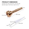 3C Trumpet Mouthpiece Metal Trumpet Accessory Cleaning Brush Trumpet Cleaning