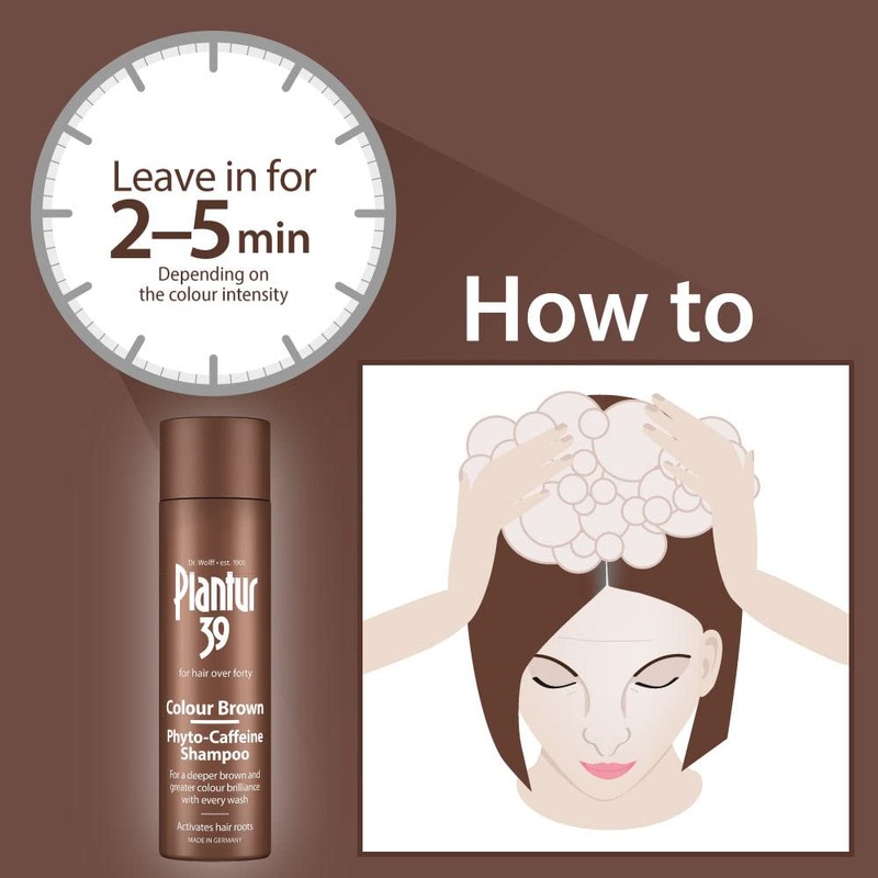 Plantur 39 Colour Brown Phyto-Caffeine Shampoo, 250 ml