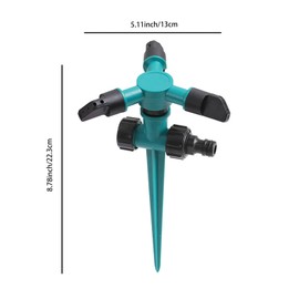 Vbvbip 360° Rotating Adjustable Sprinkler - High-Pressure Watering System for Lawn, Garden & Yard Irrigation | Easy Install | Durable Design