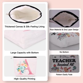 Bingtoo Personalisierte Geschenke Frauen, Kosmetiktasche mit Schlüsselanhänger und Spiegel, Make Up Tasche Kulturbeutel Makeup Bag, Geburtstagsgeschenke für Teenager Mädchen Mama Beste Freundin (A)