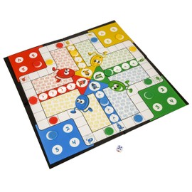 HTI 1372492 Toys Traditional Games Ludo Family Board Game Set, Multicolor, 35.5 x 35.5 x 5 cm