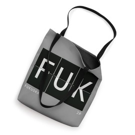 FUK Fukuoka Japan Retro Travel Airport Code Japanese Tote Bag