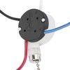 with 4 Pre-Installed Wires Ceiling Fan Switch, 3 Speed Fan