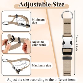Amylove 3 Pcs Add a Bag Luggage Straps Gripper Heavy Duty Jacket Valises Strap for Travel Belt with Buckle Adjustable Baggage(Black, Beige, Light Purple)