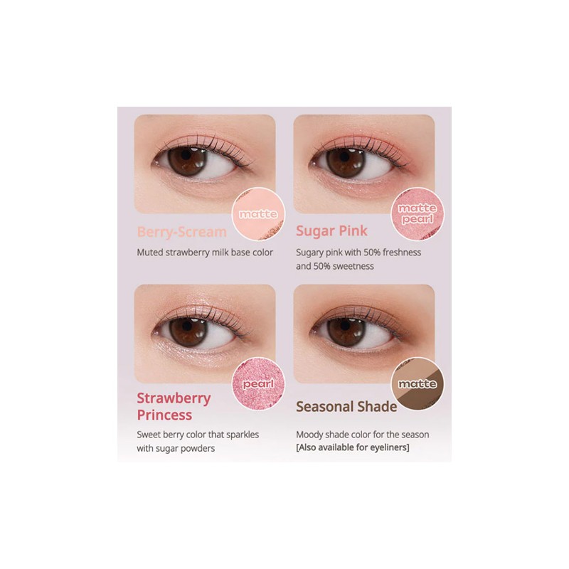 Peripera [Peripera]*Soft Berry* Ink Pocket Shadow Palette (2 Colors)