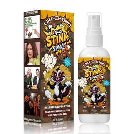 LIKFCBOND Extra Strong Stink Spray, Funny Novelty Spray, Stink Spray for Practical Funny Joke, Ultimate Prank Party Spray for Adults (50ml, Skunk Spray)