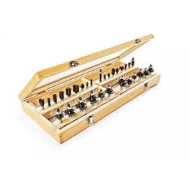 IRWIN 30 Irwin Marples 1/4" Carbide Router Bit Set Roundover Roman Ogee Cove 1901049