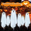 Ninonly - Decoración de Halloween, paquete de 6 luces solares