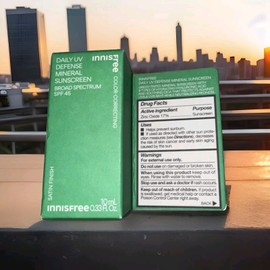 INNISFREE Daily UV Defense Mineral Sunscreen Broad Spectrum SPF 45 0.33 Fl Oz