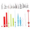 TEHAUX 60 Sets DIY Clock Hands Replacement Kit of Mute