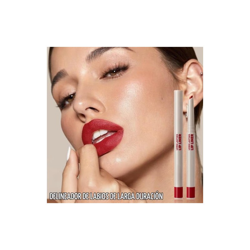 Erinde Delineador de Labios Mate, a Prueba de Manchas, #01