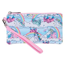 Loungefly Hasbro My Little Pony Sky Scene AOP Nylon Wristlet Wallet, multicoloured, Modern